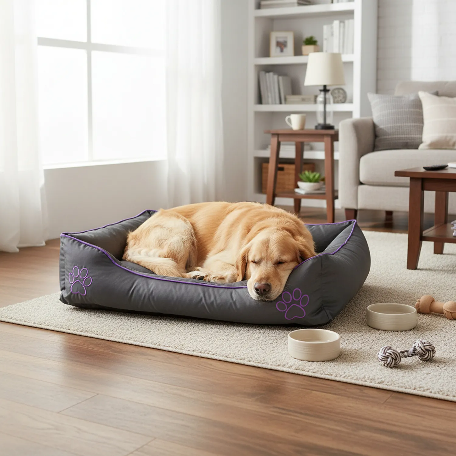 Cama para Perro Soft Gigante Morada Petizoos