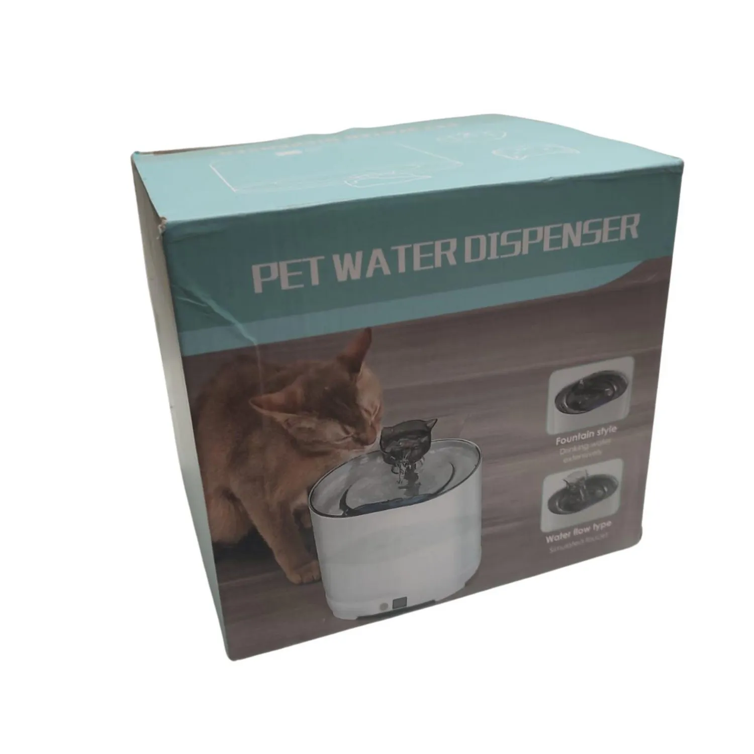 Fuente de Gato Recargable y Sensor