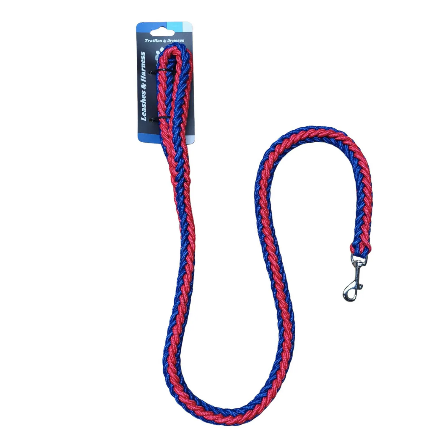 Trailla Perro Trensada L 120 X 2 Cm Rojo-Azul
