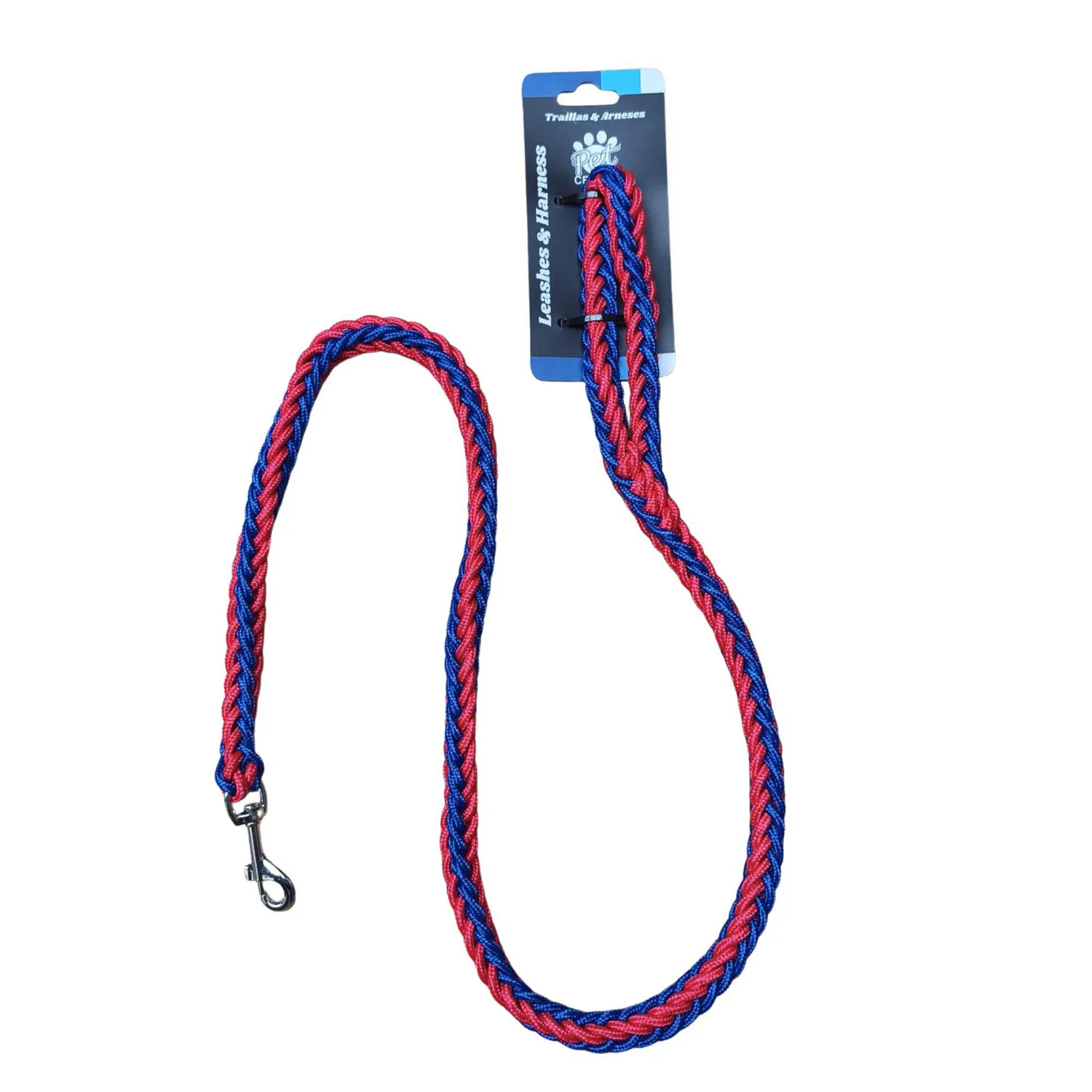 Trailla Perro Trensada S 120 X 1.2 Cm Rojo-Azul