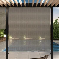 Cortina Enrollable Screen Para Exteriores 220x250 cm Gris