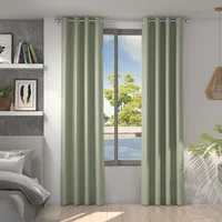 Set de 2 Cortinas Traslucida Brugge 150x220 cm Pistacho