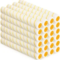 24 Piezas de Cubiertas de Rodillo en Microfibra para Grandes Áreas