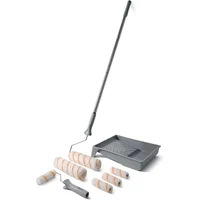 Kit de Rodillos de Pintura con Extensión y Bandeja para Cobertura Uniforme
