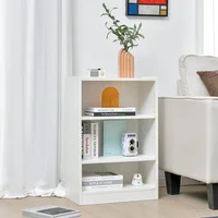 Estantería Blanca de 3 Cubos con Estantes Ajustables para Organización Moderna
