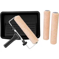 Kit de Rodillos de Pintura Ajustables con Bandeja y Fundas de Microfibra