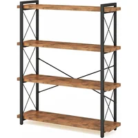 Estantería Industrial de 4 Niveles para Organización y Decoración
