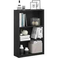 Estantería Ajustable de 3 Niveles para Organización en Hogar y Sala de Estar