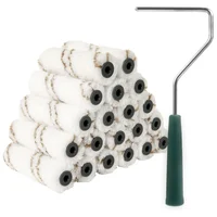 Fundas de Rodillo de Microfibra de Diez Centímetros con Marco para Pintura Precisa