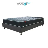 Combo Colchón Resortado Ortopedic Doble + Base Cama 140x190 cm