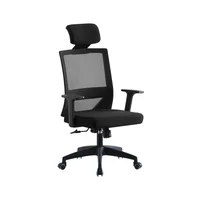 Silla de Oficina Presidente Axton Ergonomus con Soporte Lumbar Negra