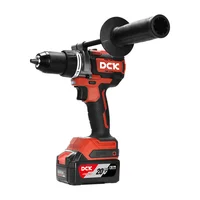 Taladro Percutor Atornillador Bat 20V 13 mm 1/2" 160nm 1000W sin Carbones + 2 Bat 5.0ah + Carg DCK KDJZ20160i type Fk