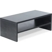 Soporte De Madera TEAMIX Para Monitor De Dos Niveles Con Diseño Ergonómico Y Almacenamiento