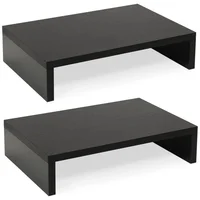 Soporte De Madera TEAMIX Para Monitor Ajustable De Dos Niveles Con Diseño Ergonómico