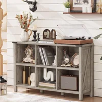 Estantería Joaxswe 6 Cubos Roble Gris para Pasillo y Dormitorio