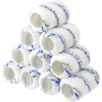 Juego de Cubiertas de Rodillo de Microfibra para Pintura Interior y Exterior