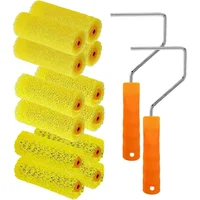 Kit de 12 Rodillos Texturizados de 10.16 cm con Marcos para Acabados Decorativos