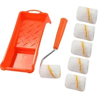 Kit de Mini Rodillo de Pintura de Acabado Fino para Detalles