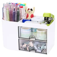 Organizador De Escritorio Con Cajones Y Compartimentos Para Oficina Y Hogar
