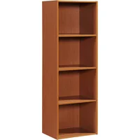 Estantería Contemporánea de 4 Estantes en Cerezo para Hogar y Oficina