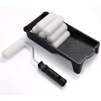 Kit de Rodillo de Pintura de Espuma de Alta Densidad de 10 cm