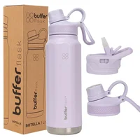 Termo Botella Termica Agua Acero Inoxidable Buffer 1l +tapas