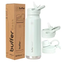 Termo Botella Termica Agua Acero Inoxidable Buffer 1l +tapas