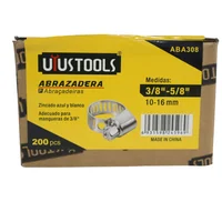 Abrazadera 3/8" (de 3/8"-5/8") Caja 200un Uyu