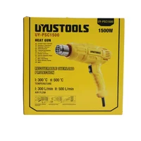 Pistola Calor Eléctrica Uyustools 1500W 2 Temperaturas 110V 3 Boquillas Profesional