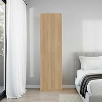 Closet Básico 180x50x30.2 cm Fresno/Blanco 2 Puertas