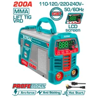 Soldador Inversor 200A 120V - 240V Profesional Total Tools
