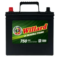 Bateria Caja Ns60i-750 Ca 600 Willard Increible Titanio