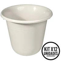 Set X12 Matera Clásica Mediana Con Drenaje Para Jardín Y Hogar