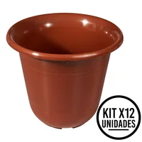 Set X12 Matera Clásica Mediana Con Drenaje Para Jardín Y Hogar