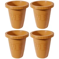 Set X4 Matera Redonda 4.5L Elegante Jardín Espacios Modernos