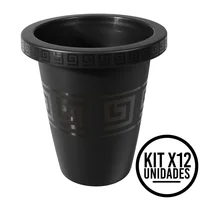 Set X12 Matera Redonda 4.5L Elegante Jardín Espacios Modernos
