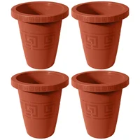 Set X4 Matera Redonda 4.5L Elegante Jardín Espacios Modernos