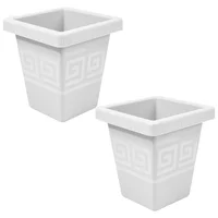 Set X2 Matera Cuadrada 4.5L Moderna Para Jardín Sala Oficina