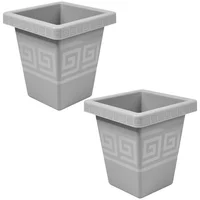 Set X2 Matera Cuadrada 4.5L Moderna Para Jardín Sala Oficina