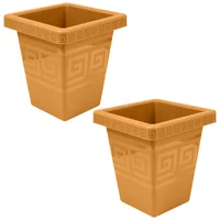 Set X2 Matera Cuadrada 4.5L Moderna Para Jardín Sala Oficina