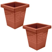 Set X2 Matera Cuadrada 4.5L Moderna Para Jardín Sala Oficina