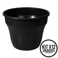 Matera Decorativa Grande con Drenaje Exterior Interior Set X 12 Unidades