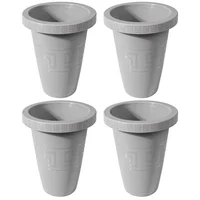 Matera Alta Redonda 19.5l para Plantas Grandes Jardín Set X 4 Unidades