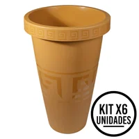 Matera Alta 28l con Diseño para Plantas Grandes y Jardín Set X 6 Unidades