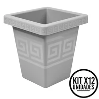Matera Cuadrada 4.5l Moderna para Jardín Sala Oficina Set X 12 Unidades