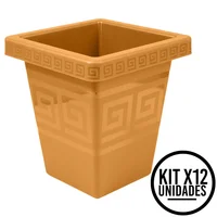 Matera Cuadrada 4.5l Moderna para Jardín Sala Oficina Set X 12 Unidades