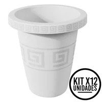 Matera Redonda 4.5l Elegante Jardín Espacios Modernos Set X 12 Unidades