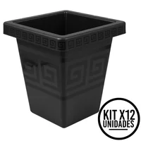 Matera Cuadrada 4.5l Moderna para Jardín Sala Oficina Set X 12 Unidades