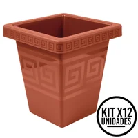 Matera Cuadrada 4.5l Moderna para Jardín Sala Oficina Set X 12 Unidades