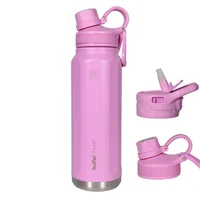 Termo Botella Termica Agua Acero Inoxidable Buffer 1l +tapas